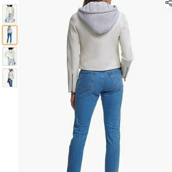 NWOT Levi's womens Faux Leather Classic Moto - Picture 9 of 12